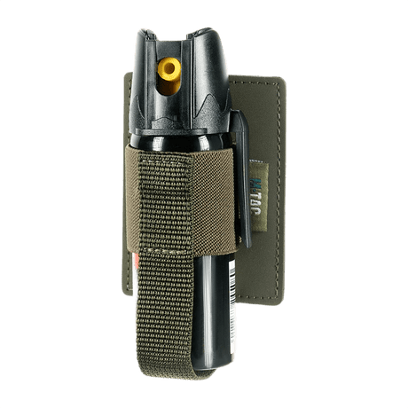 M-Tac modular insert for pepper spray - practical, robust polymer composite design with elastic and Velcro mounting, lightweight and compact.