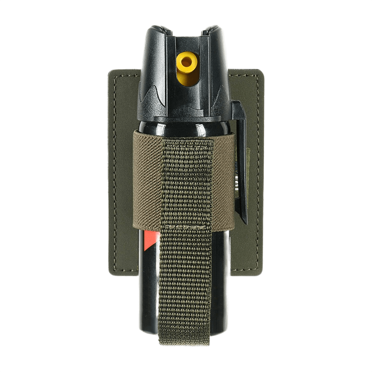 M‑Tac Modulær Indsats til Pepperspray i robust polymerkomposit med elastisk stroplukning og Velcro-montering for sikker opbevaring.