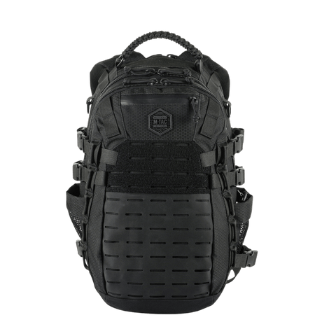 M-Tac Mission Backpack Elite Hex with ergonomic design, made from Cordura 1000D, equipped with MOLLE LASER CUT system for flexibility.