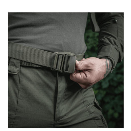 M-Tac Mission Backpack Elite Hex, adjustable belt buckle, high-quality tactical gear.