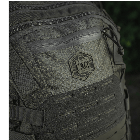 M-Tac Mission Backpack Elite Hex with Cordura material, ergonomic design and MOLLE LASER CUT system, suited for durability and functionality.