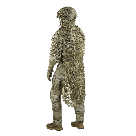 M-Tac Alder Camouflage Suit with camouflage material for uneven terrain, designed for snipers, shown from the back in gallery position 1