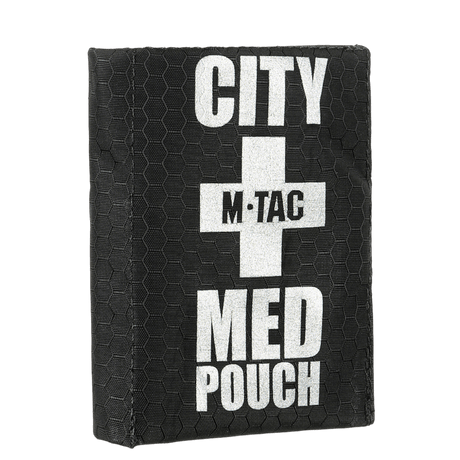 M-Tac City Med Pouch Hex i robust hexagonmønstret ripstopmateriale, kompakt førstehjælpskit med slidstærk syning, galleri billede 1.