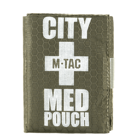 M-Tac City Med Pouch Hex i robust hexagonmønstret ripstopmateriale, kompakt bærbart førstehjælpskit, galleri position 1.