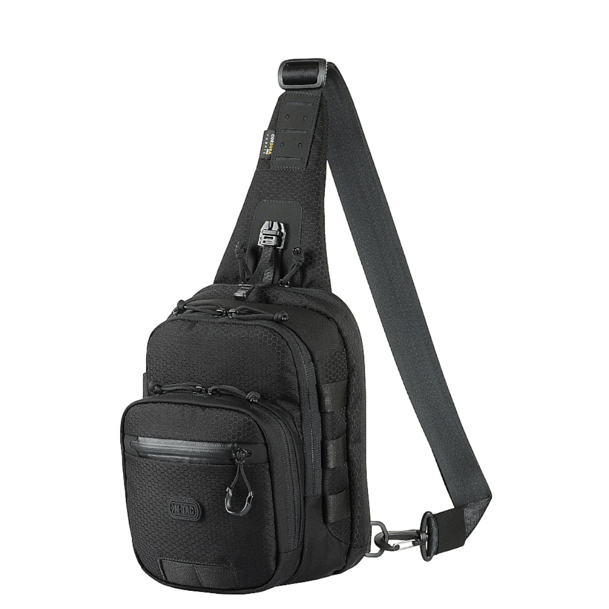 M-Tac Cross Taske Slim Elite Hex i robust Cordura materiale, enkelt design og justerbar rem, ideel som skuldertaske eller rygsæk.