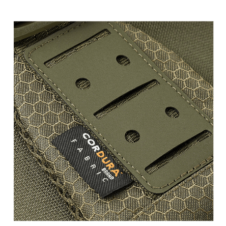M-Tac Cross Bag Slim Elite Hex in Cordura 500 and Cordura Hex, showing the bag's design details.