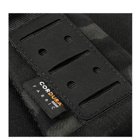 Details of M-Tac Cross Bag Slim Elite Hex in Cordura material with distinctive design.