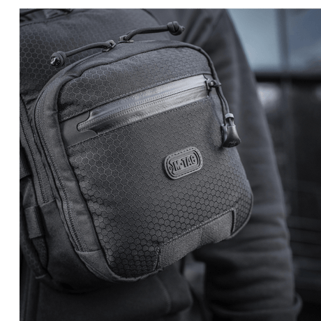 M-Tac Cross Bag Slim Elite Hex in Cordura Hex material with adjustable strap.