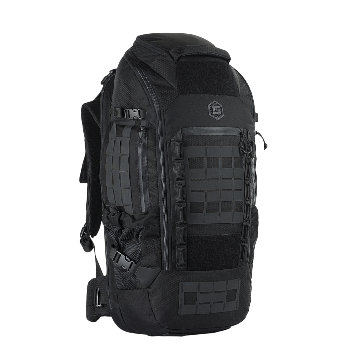 M-Tac Rygsæk Large Elite Hex Gen. IV, sort ergonomisk rygsæk lavet af holdbart Cordura 500D og Cordura Hex 1000