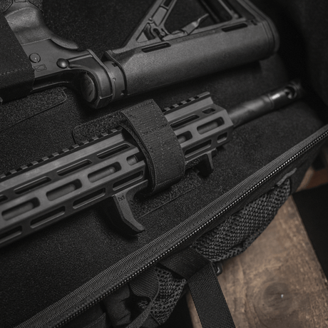 M‑Tac Backpack Inserts (3 pcs) interior view with adjustable weapon inserts and Velcro attachment, designed for AR‑15 and AK carbines.