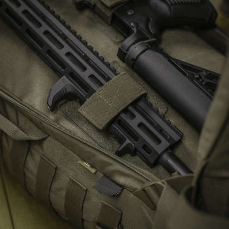 M‑Tac Backpack Inserts (3 pcs) in use to store a disassembled AR-15 in a backpack with a Velcro panel that secures the gear.
