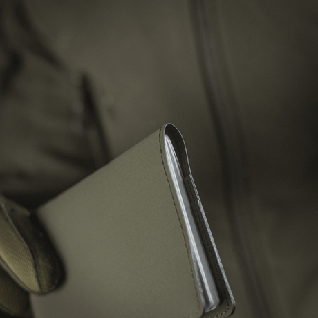 M‑Tac passport cover made of durable polymer composite to protect passports from damage, with 'Passport' print and card compartments.