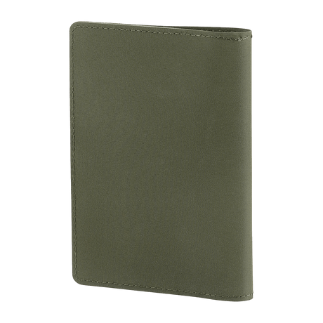 M‑Tac passport cover in green polymer composite, protects passport from wear. Practical accessory with stylish M‑Tac logo and card pockets.
