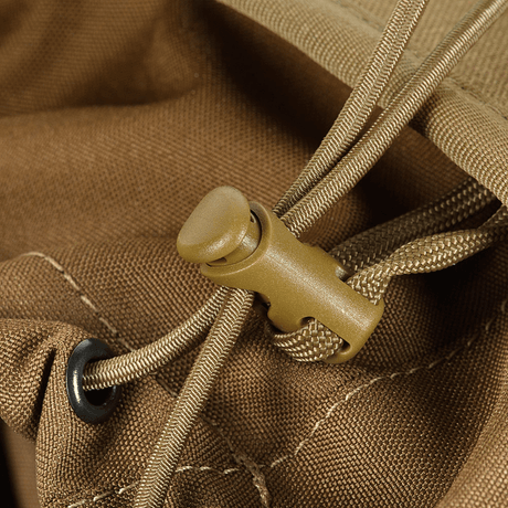 Close-up of M‑Tac Magazine Dump Pouch Lite Elite in Cordura 500D with quick-pull closure and drained base.