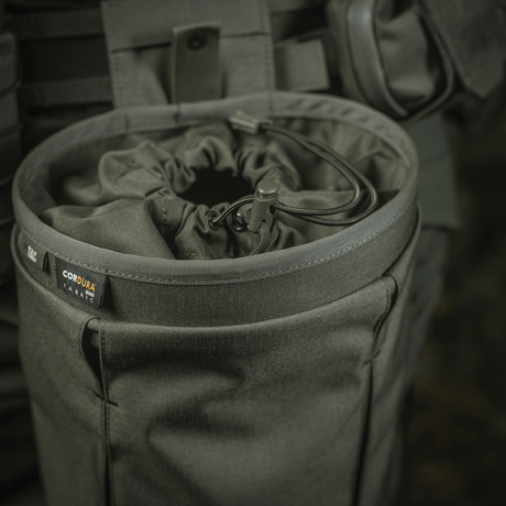 M‑Tac magazine pouch Dump Pouch Lite Elite in durable Cordura 500D with quick-pull closure and MOLLE compatibility, practical robust design.
