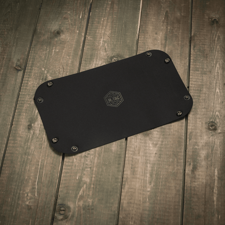 M‑Tac Field Maintenance Tray 18x30 cm with hexagon logo on a wooden surface.