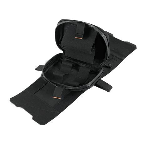 M-Tac Horisontal Medic Lomme Large Elite med indvendig organizer til IFAK, robust materiale, NIJ-certificeret, vist i galleri position 1, sort model