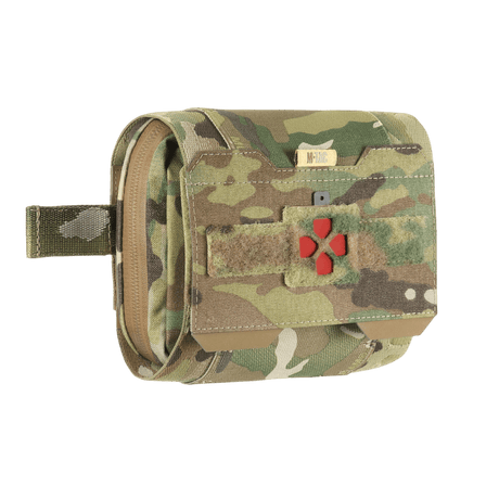 M-Tac Horisontal Medic Lomme Large Elite i multicam materiale med NIJ-certificering og IFAK organizer, vist i galleri position 1.