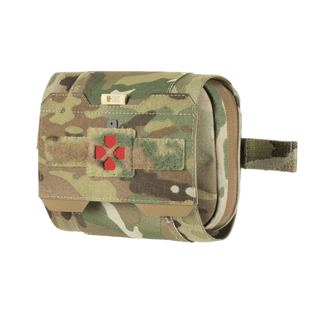 M-Tac Horisontal Medic Lomme Large Elite i multicam materiale med indvendig IFAK organizer, NIJ-certificeret, vist i galleri position 1.