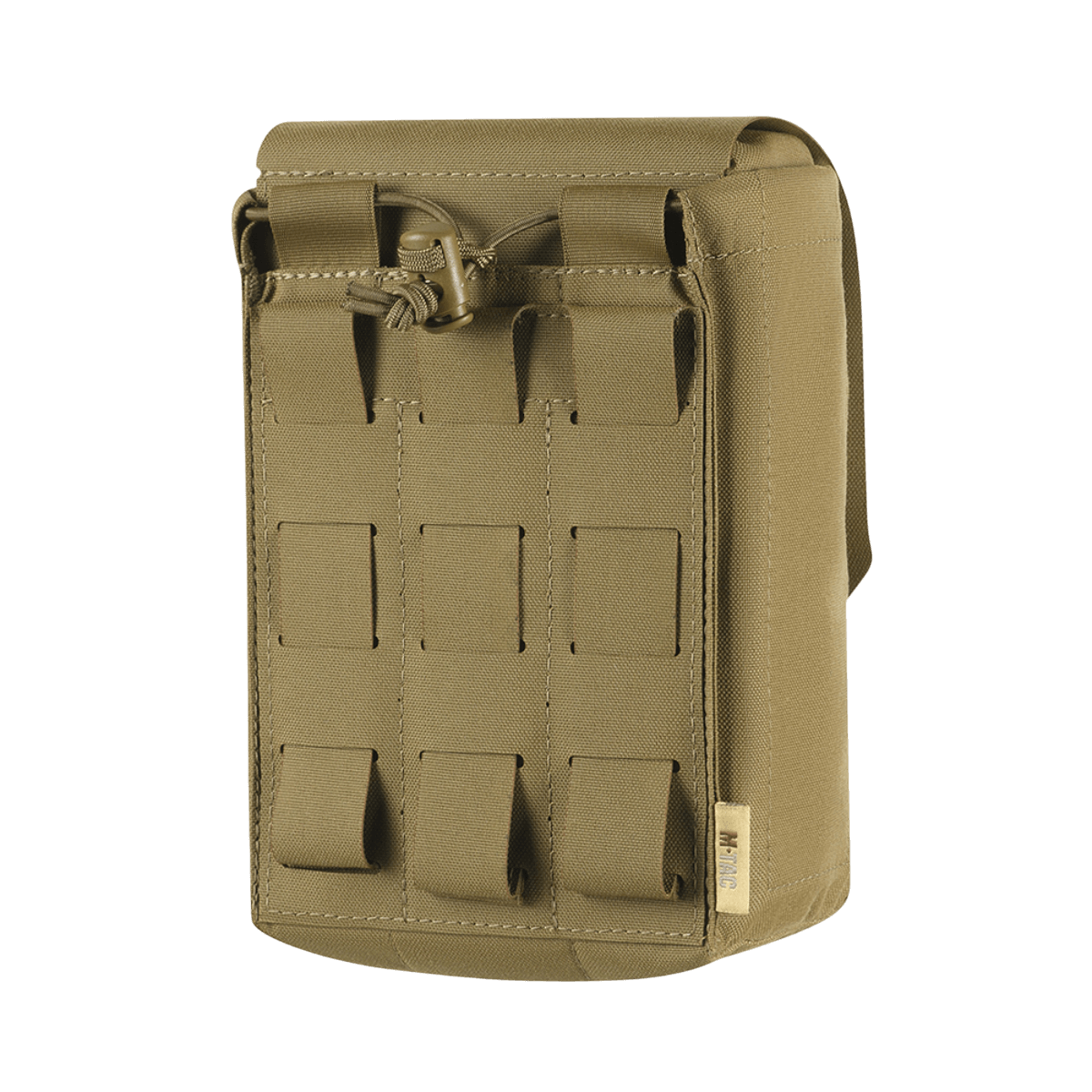M‑Tac Medic Pouch Vertical Large Elite i slidstærk Cordura 500D, designet til sikker opbevaring og hurtig adgang til førstehjælpsudstyr.