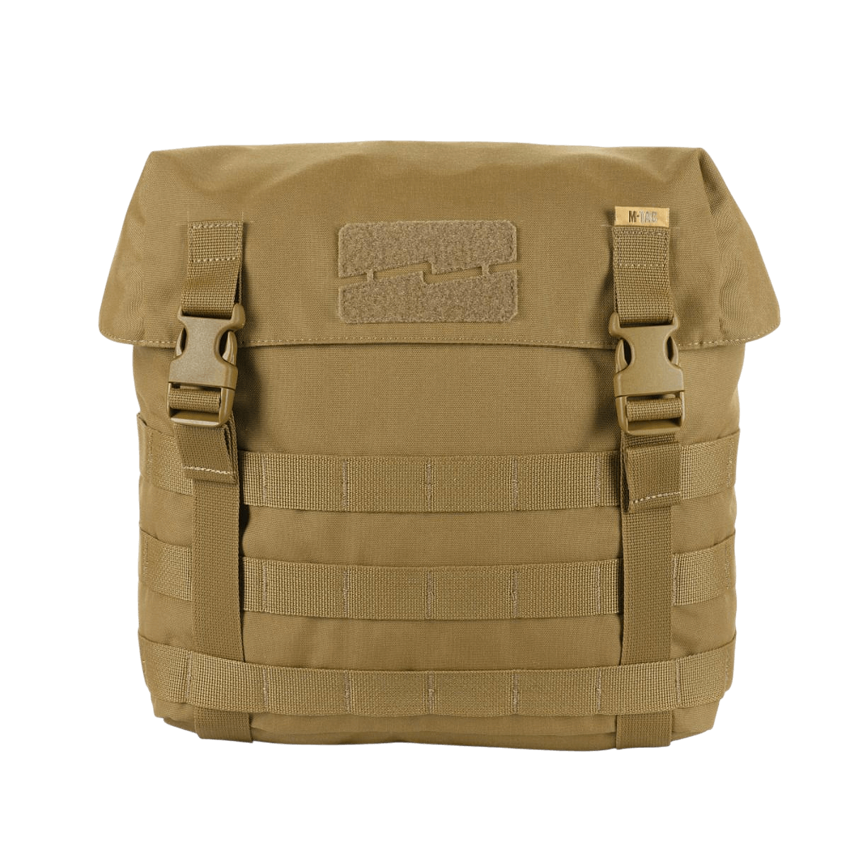 M-Tac Pouch Sukharka Gen.3 XL i Cordura 500D med MOLLE-system, Velcro-panel og Woojin hardware i en sand farve.