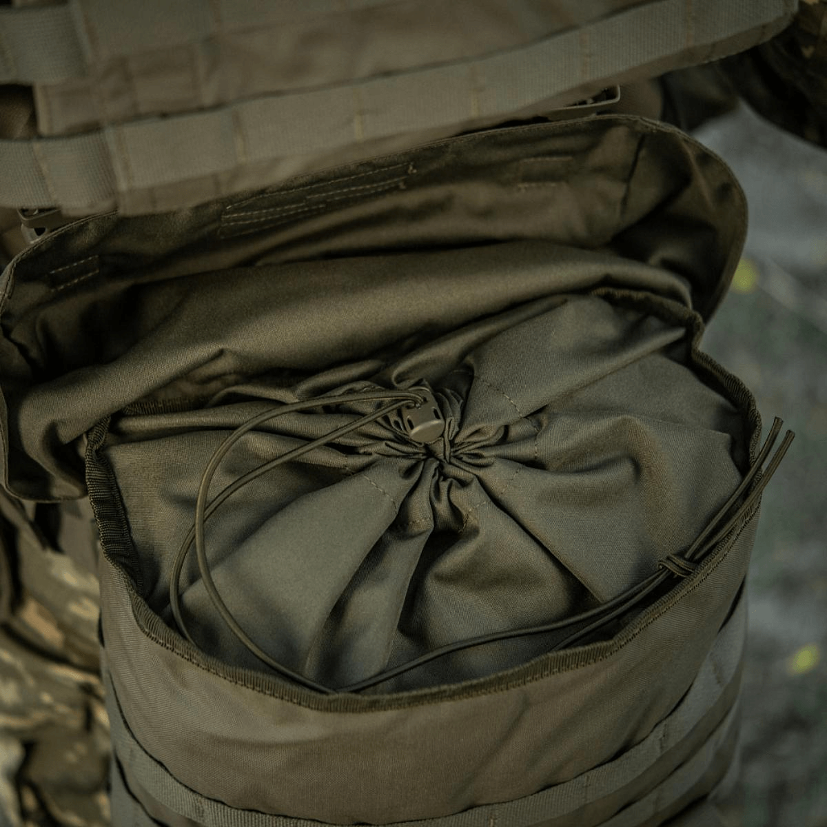 M-Tac Pouch Sukharka Gen.3 XL med elastikstramning og dybt rum; ideel til småting i marken. Fremstillet i holdbart Cordura 500D.