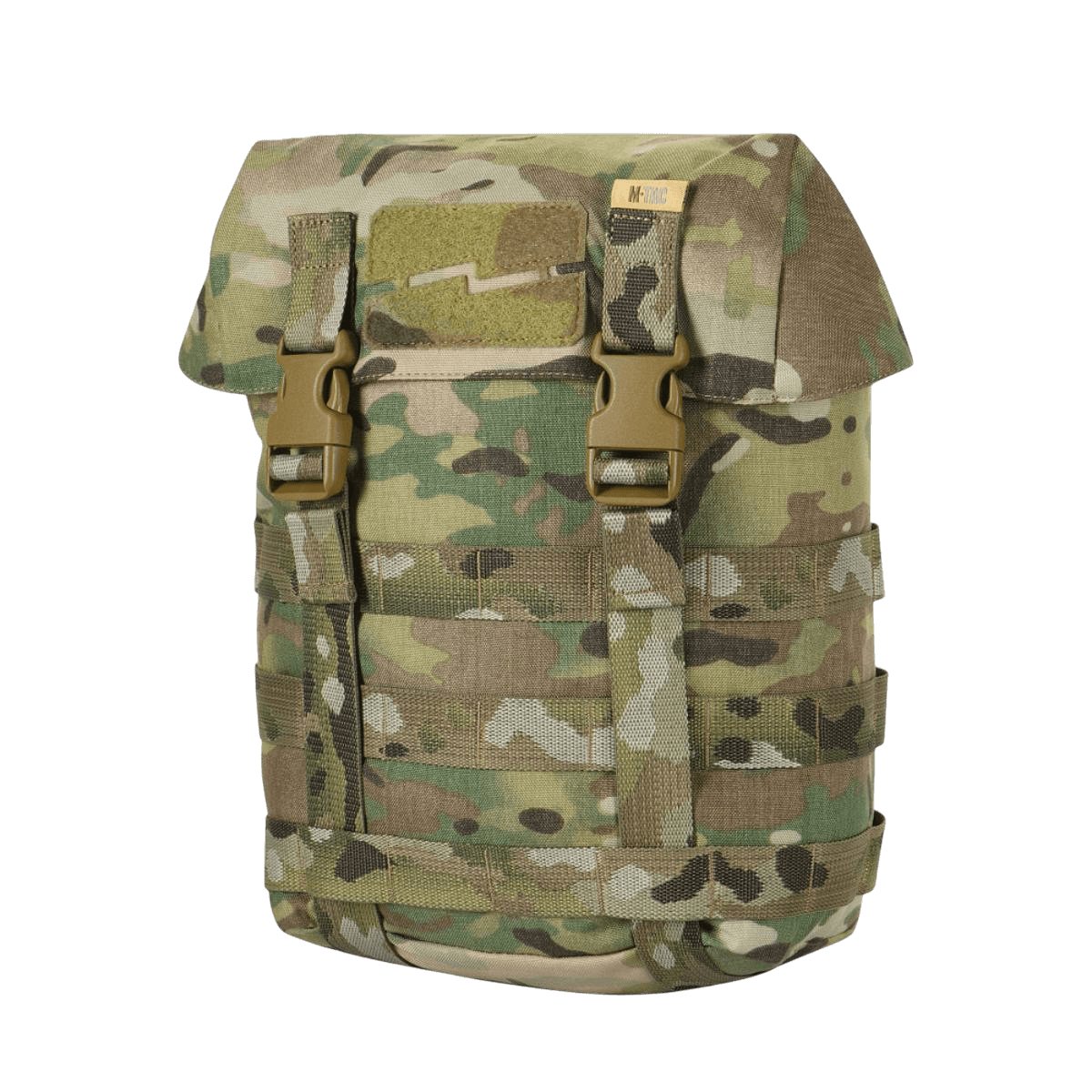 M-Tac Sukharka Gen.3 Pouch i Camouflage, lavet af slidstærk Cordura 500D, med MOLLE-interface til nem montering.