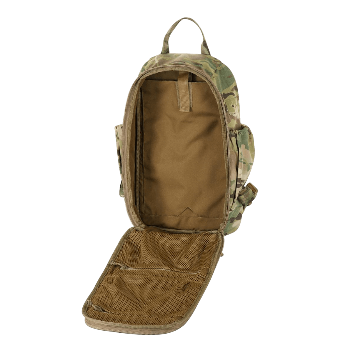 M-Tac STURM Elite Rygsæk taktisk åbnet rygsæk i Cordura materiale med MOLLE Laser Cut og fleksible sidelommer.