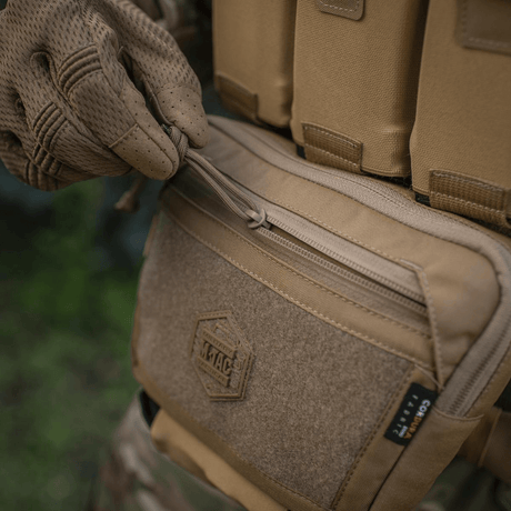 M-Tac Large Elite Gen.II Skuldertaske med Velcro-panel, holdbar Cordura 500D, og YKK lynlås til taktisk brug.