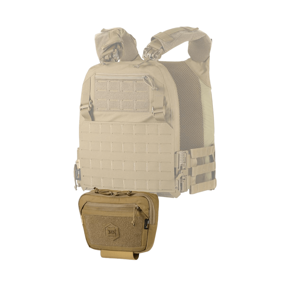 M-Tac Large Elite Gen.II Skuldertaske med taktisk design i slidstærkt Cordura 500D materiale, perfekt til udstyrsopbevaring og transport.