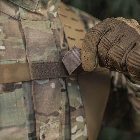 M-Tac Shoulder Straps for Tactical Belt Laser Cut in durable Cordura Squadron material, shown in gallery position 1 for functional equipment carrying.