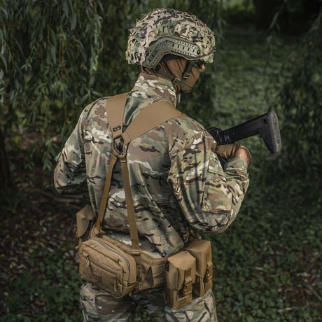 M-Tac Shoulder Straps for Tactical Belt Laser Cut in durable Cordura, designed for comfort when carrying heavy tactical gear, shown in gallery position 1.