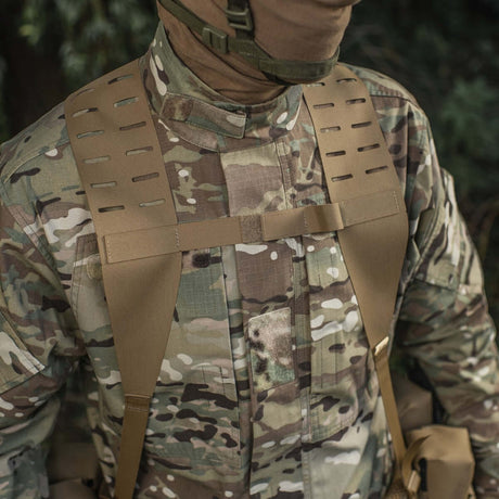 M-Tac Shoulder Straps for Tactical Belt Laser Cut in durable Cordura Squadron with Laser Cut system, shown in gallery position 1.