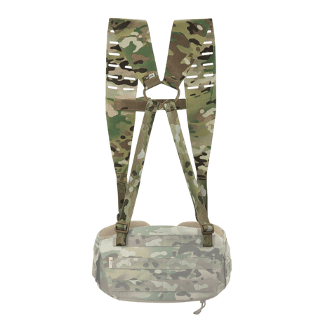M-Tac Shoulder Straps for Tactical Belt Laser Cut in camouflage Cordura, NIJ-certified, shown in gallery position 1.