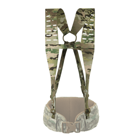 M-Tac Shoulder Straps for Tactical Belt Laser Cut in camouflage Cordura, NIJ-certified, functional comfort, shown in gallery position 1.