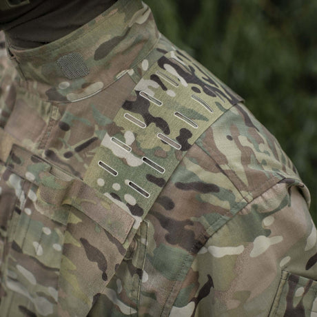 M-Tac Shoulder Straps for Tactical Belt Laser Cut in camouflage Cordura, NIJ-certified, shown in gallery position 1.