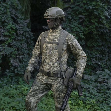 M-Tac Shoulder Straps for Tactical Belt Laser Cut in Cordura Squadron, NIJ-certified, shown in gallery position 1 with focus on functionality.