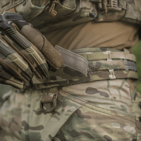 M-Tac Tiger Bælte Cobra Buckle i multicam med justerbar fastgørelse og slidstærkt materiale til taktisk udstyr, galleri position 1.