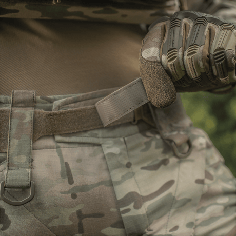 M-Tac Tiger Bælte Cobra Buckle i multicam med justerbar fastgørelse og slidstærkt materiale til taktisk udstyrstransport, galleri position 1