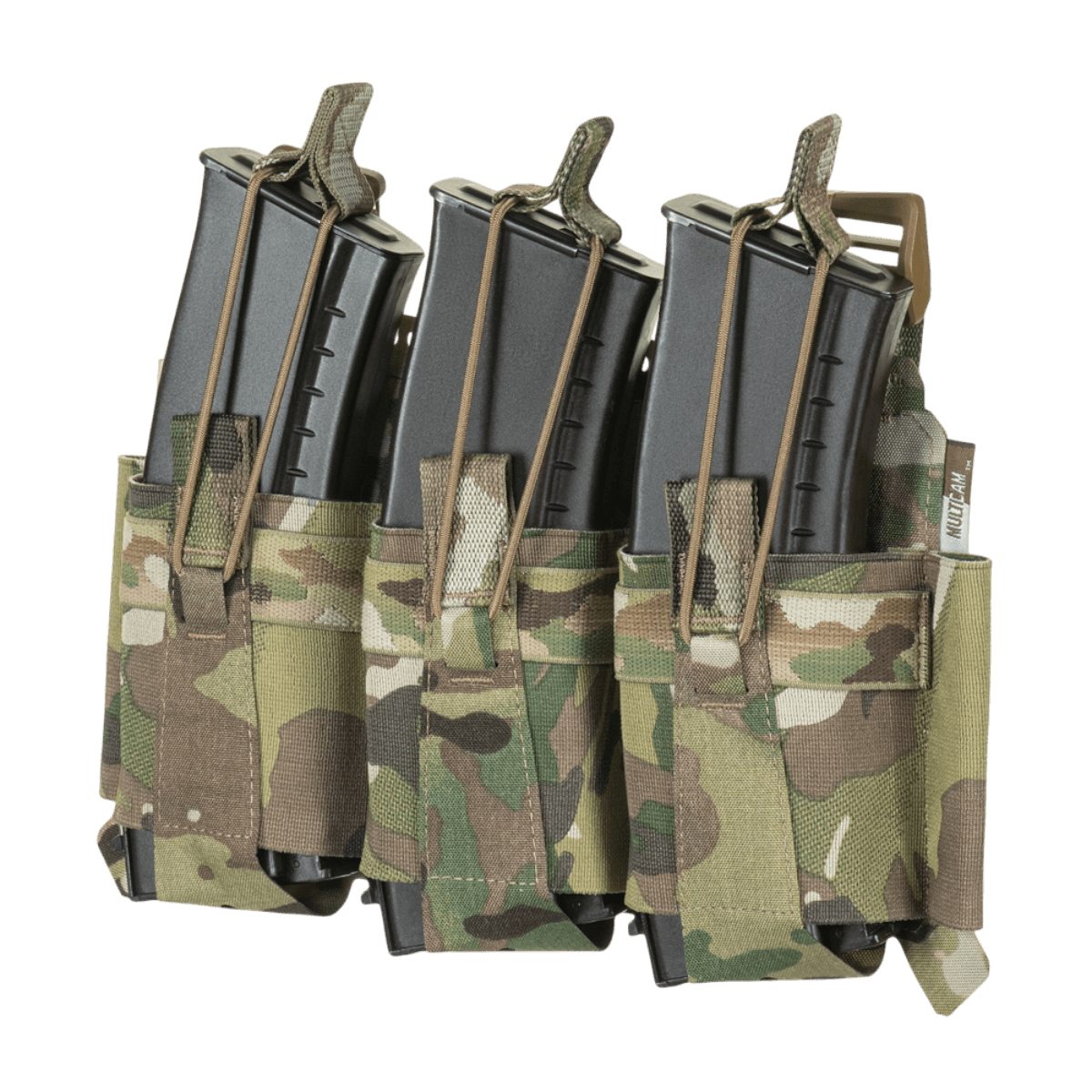 M-Tac Frontpanel til Cuirass QRS Pladebærer Tre Magasiner med elastikbånd og Cordura Squadron for sikker magasinopbevaring