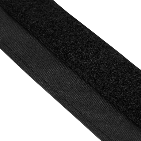 Close-up of M-Tac Internal Tiger Belt in black Cordura 500D with Velcro fastening, suitable for military and tactical use