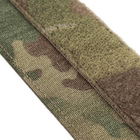 Close-up of M-Tac Internal Tiger Belt in Cordura 500D with Velcro and camouflage pattern, suitable for tactical use