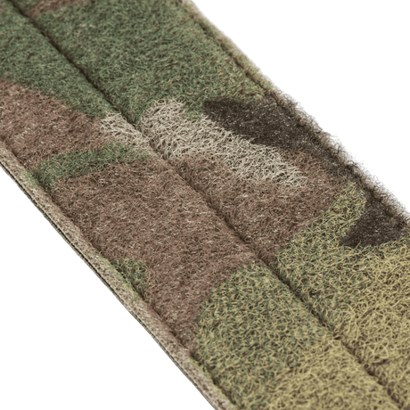 Close-up of the camouflage pattern on the M-Tac Internal Tiger Belt, made of Cordura 500D with Velcro fastening.