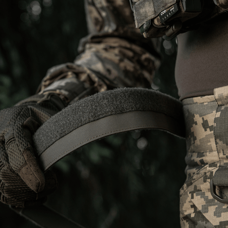 M-Tac Internal Tiger Belt used for military gear with Cordura 500D fabric and Velcro fastening. Suitable for tactical applications.
