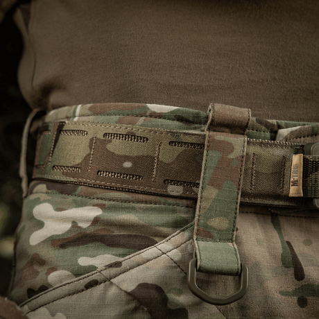 M-Tac Cobra Buckle Tactical Belt Laser Cut in camouflage, perfect for military and police.