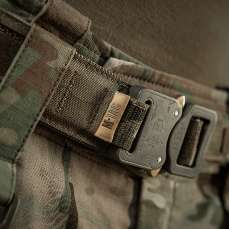 M-Tac Cobra Buckle Tactical Belt Laser Cut with AustriAlpin buckle for the military in camouflage design.