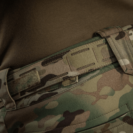 M-Tac Cobra Buckle Tactical Belt Laser Cut in camouflage, designed to carry equipment effectively, ideal for military and police.