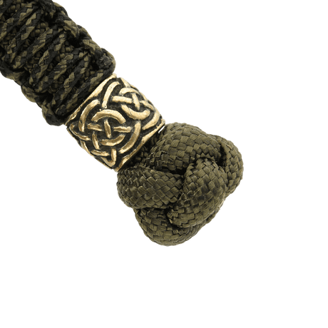 M-Tac Knife Lanyard Scandinavian braided paracord with decorative knot and metal ring, for personalizing pocket knives.