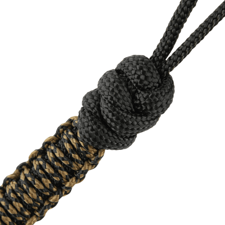 M-Tac Lanyard Scandinavian Mannaz with twisted paracord and Scandinavian motifs in black and brown.