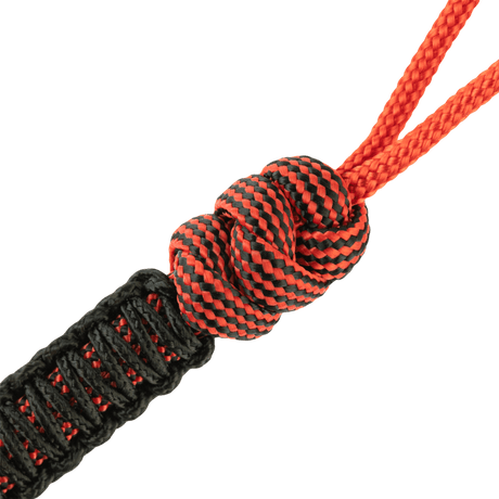 M-Tac Lanyard Scandinavian Mannaz in black and red paracord with Scandinavian bead. Practical for knives and gear.